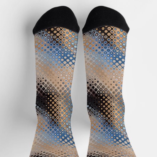 Moderne Abstracte Stippen Sokken (Top)