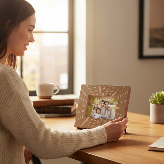 Moderne Abstracte Stralen Laser geëtst Afbeelding  Gegraveerde Lijstjes