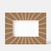 Moderne Abstracte Stralen Laser geëtst Afbeelding  Gegraveerde Lijstjes (Voorkant)