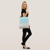 Moderne Abstracte Strand Bruidsmeisje Tote Bag (Op model)