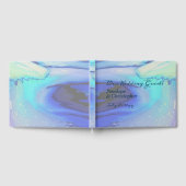 Moderne Abstracte strand bruiloft in de oceaan Gastenboek (Volledig)