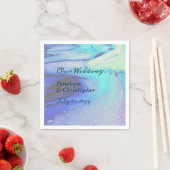 Moderne Abstracte strand bruiloft in de oceaan Servet (Insitu)