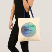 Moderne Abstracte strand bruiloft in de oceaan Tote Bag (Voorkant (product))