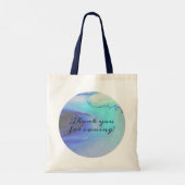 Moderne Abstracte strand bruiloft in de oceaan Tote Bag (Achterkant)