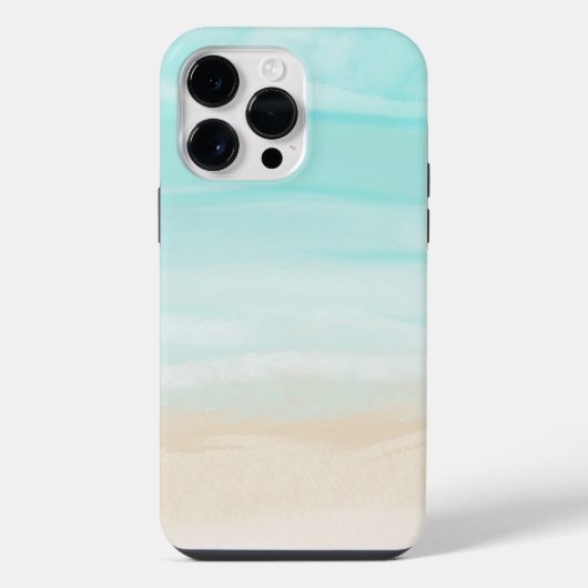 Moderne Abstracte Strand iPhone Hoesje (Achterkant)