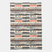 Moderne Abstracte Stripe Keuken Handdoek (Verticaal)