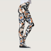 Moderne Abstracte Stroom Geometrie Patroon Ontwerp Leggings (Rechts)