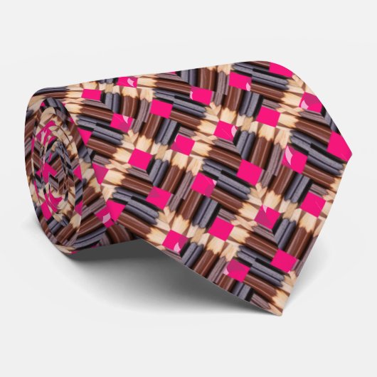 moderne abstracte stropdas van patronen (Opgerold)