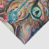 Moderne Abstracte Tabby Cat Tissuepapier (Detail)