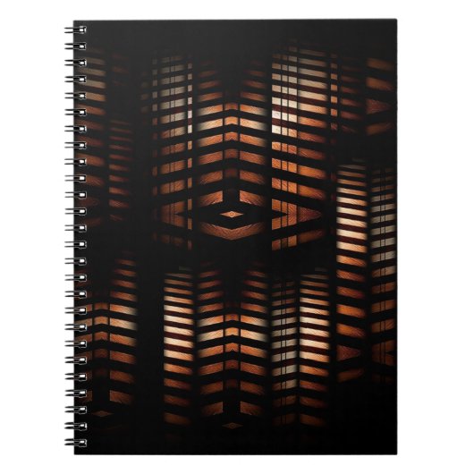 Moderne Abstracte tandwielen Notitieboek (Voorkant)