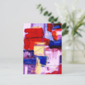 Moderne Abstracte tekenafdrukken Briefkaart (Staand voorkant)