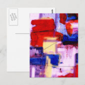 Moderne Abstracte tekenafdrukken Briefkaart (Voorkant / Achterkant)