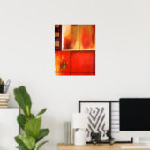 Moderne Abstracte tekenafdrukken Poster (Thuiskantoor)