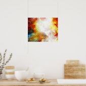 Moderne Abstracte tekenafdrukken Poster (Keuken)