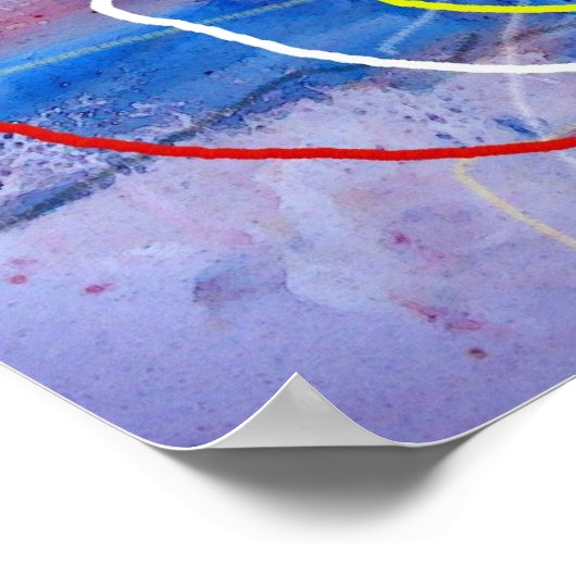 Moderne Abstracte tekenafdrukken Poster (Hoek)