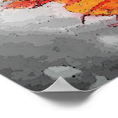 Moderne Abstracte tekenafdrukken Poster (Hoek)