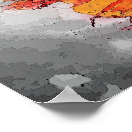 Moderne Abstracte tekenafdrukken Poster (Hoek)