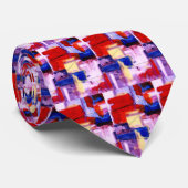 Moderne Abstracte tekenafdrukken Stropdas (Opgerold)