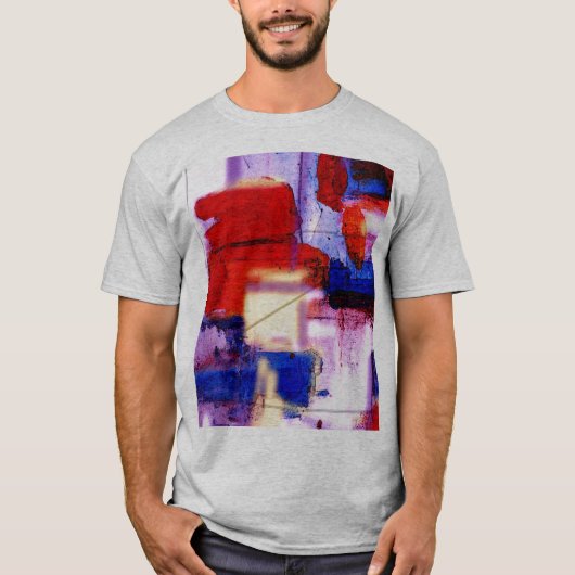 Moderne Abstracte tekenafdrukken T-shirt (Voorkant)
