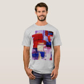 Moderne Abstracte tekenafdrukken T-shirt (Voorkant volledig)