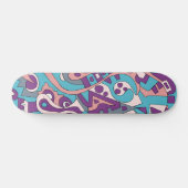 Moderne abstracte tekening persoonlijk skateboard (Horizontaal)