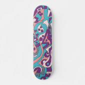 Moderne abstracte tekening persoonlijk skateboard (Voorkant)