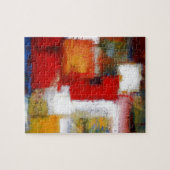 Moderne Abstracte tekenverf Legpuzzel (Horizontaal)