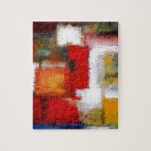 Moderne Abstracte tekenverf Legpuzzel (Verticaal)
