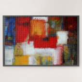 Moderne Abstracte tekenverf Legpuzzel (Horizontaal)