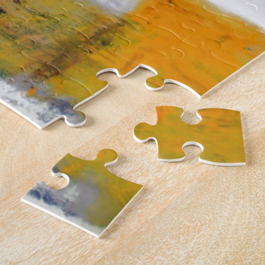 Moderne Abstracte tekenverf Legpuzzel (Zijkant)