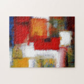 Moderne Abstracte tekenverf Legpuzzel (Horizontaal)