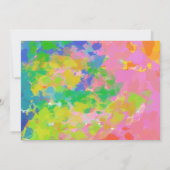 Moderne Abstracte tekenweergave op persoonlijke na Notitiekaartje (Achterkant)