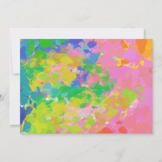 Moderne Abstracte tekenweergave op persoonlijke na Notitiekaartje (Achterkant)