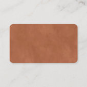 Moderne Abstracte Terra Cotta Fall bruiloft regist Informatiekaartje (Achterkant)