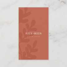 Moderne Abstracte terracotta Bruine Botanische Bla