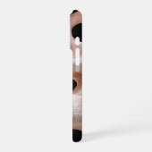 Moderne Abstracte Terracotta iPhone Hoes Hoesje (Linkerkant)