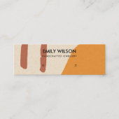 MODERNE ABSTRACTE TERRACOTTA RODE KUNST STUD DISPL MINI VISITEKAARTJE (Voorkant)