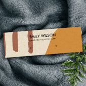 MODERNE ABSTRACTE TERRACOTTA RODE KUNST STUD DISPL MINI VISITEKAARTJE