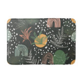 Moderne Abstracte Terrazzo & Botanische Collage  Badmat (Voorkant)