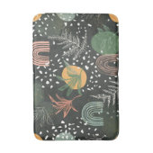 Moderne Abstracte Terrazzo & Botanische Collage  Badmat (Voorkant Verticaal)