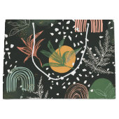 Moderne Abstracte Terrazzo & Botanische Collage  Groot Cadeauzakje (Voorkant)