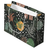 Moderne Abstracte Terrazzo & Botanische Collage  Groot Cadeauzakje (Voorkant Gekanteld)