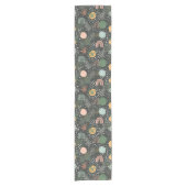Moderne Abstracte Terrazzo & Botanische Collage Korte Tafelloper (Voorkant)
