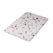 Moderne Abstracte Terrazzo Patroon uit het Midden Badmat (Gekanteld)