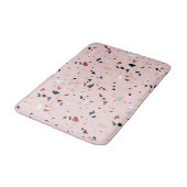 Moderne Abstracte Terrazzo Patroon uit het Midden  Badmat (Gekanteld)