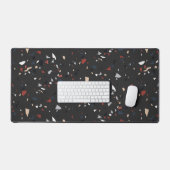 Moderne Abstracte Terrazzo Patroon uit het Midden Bureaumat (Keyboard & Muis)