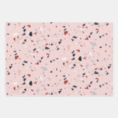 Moderne Abstracte Terrazzo Patroon uit het Midden  Inpakpapier Vel (Voorkant)
