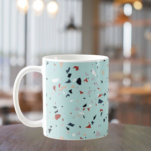 Moderne Abstracte Terrazzo Patroon uit het Midden Koffiemok