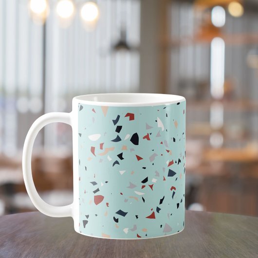 Moderne Abstracte Terrazzo Patroon uit het Midden Koffiemok
