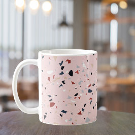 Moderne Abstracte Terrazzo Patroon uit het Midden  Koffiemok